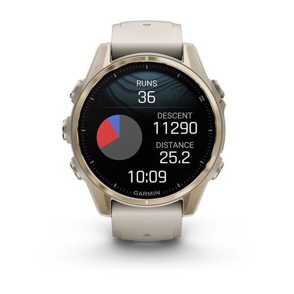 Смарт-часы Garmin fenix 8 AMOLED (43 мм) Sapphire золотистый/туманно-серый песочный 010-02903-11 фото