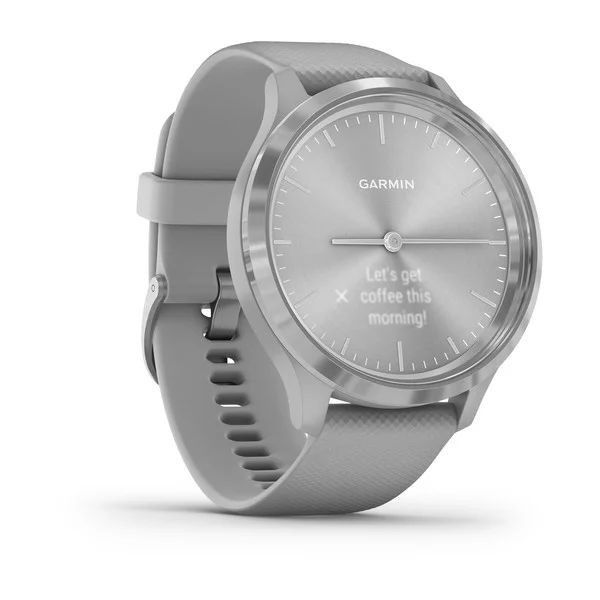 Смарт-годинник Garmin vivomove 3 зі сріблястим безелем та припилено-сірим ремінцем 010-02239-20 фото