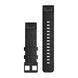 Ремешки для часов Garmin QuickFit 20 силиконовые, черные с черной фурнитурой 010-12875-00 фото 2