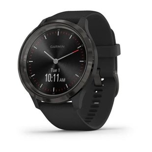 Смарт-годинник Garmin vivomove 3 із грифельним безелем та чорними корпусом і ремінцем 010-02239-21 фото