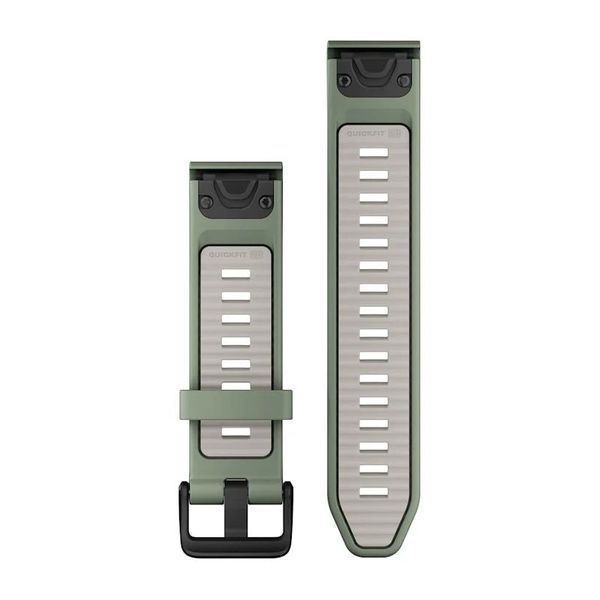 Ремінці для годинника Garmin QuickFit 20 силіконові верба/туманно-сірі 010-13391-02 фото