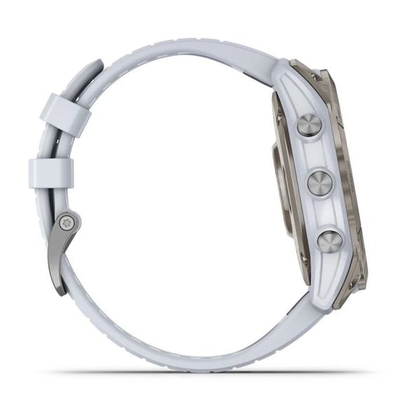 Смарт-часы Garmin epix Pro (Gen 2) Sapphire Edition (51мм) титановые с ремешком цвета белого камня 010-02804-11 фото