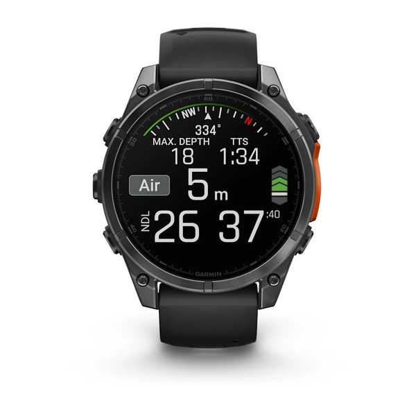 Смарт-годинник Garmin fenix 8 AMOLED (47 мм) сланцево-сірий/чорний 010-02904-00 фото