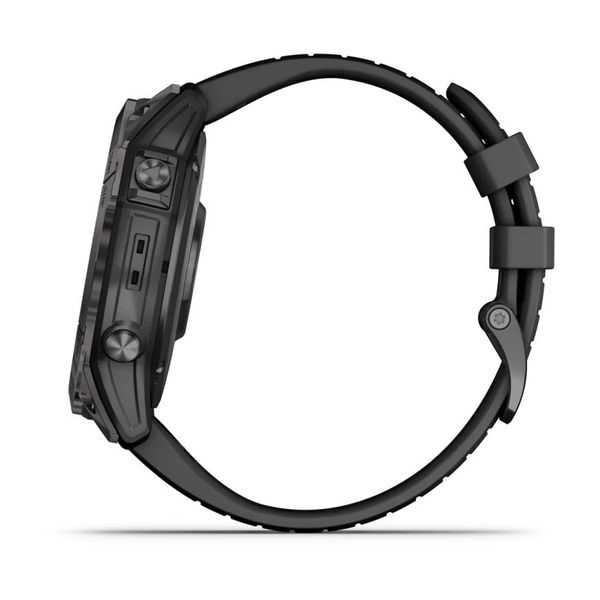 Смарт-часы Garmin epix Pro (Gen 2) Sapphire Edition (51мм) карбоново-серые титановые DLC с черным ремешком 010-02804-01 фото