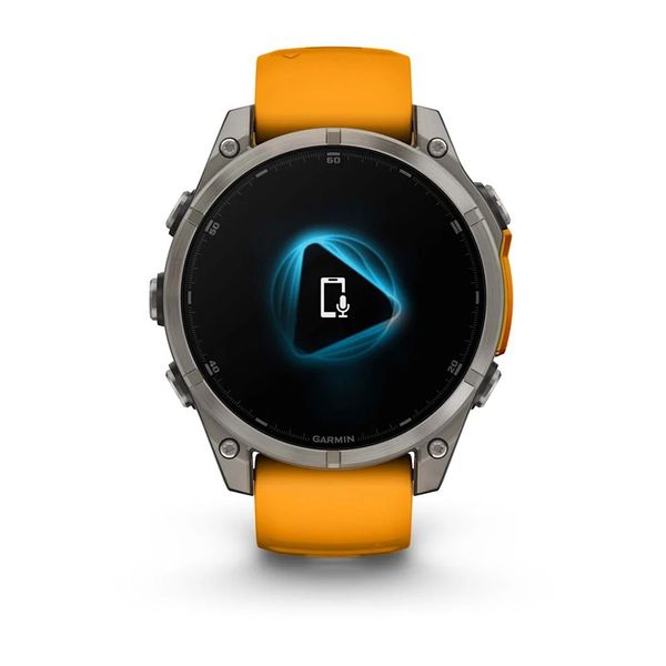 Смарт-годинник Garmin fenix 8 AMOLED (47 мм) Sapphire титан помаранчевий/графіт 010-02904-11 фото