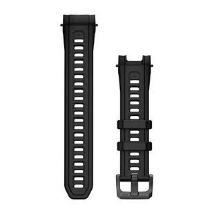 Сменные ремешки для смарт-часов Garmin Instinct 3 &ndash; 45 мм (22 мм)/ силиконовые, черные с металлической пряжкой 010-13395-12 фото