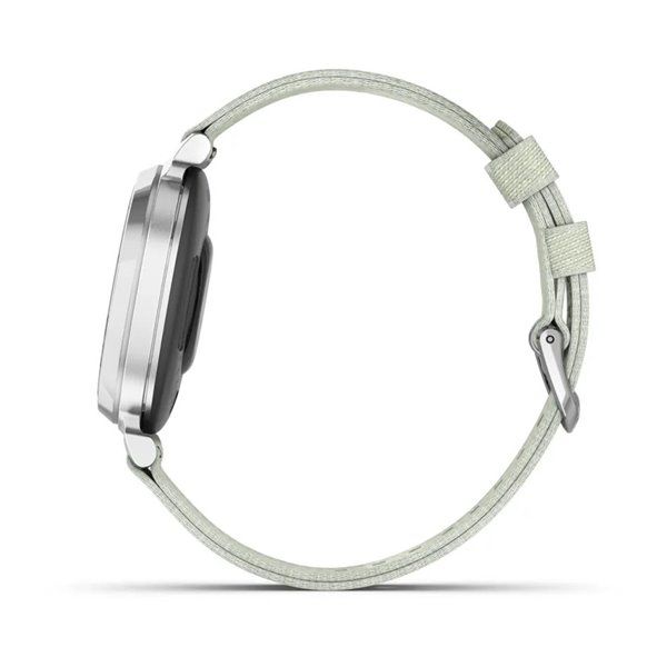 Смарт-часы Garmin Lily 2 Classic серебристые с шалфейно-серым нейлоновым ремешком 010-02839-15 фото
