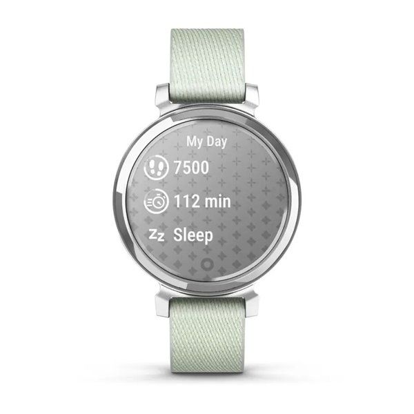 Смарт-годинник Garmin Lily 2 Classic сріблястий із шавлієво-сірим нейлоновим ремінцем 010-02839-15 фото