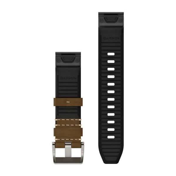 Ремешки для часов Garmin QuickFit 22 MARQ GEN2 Collection кожаные/FKM, тундра/черные 010-13225-07 фото