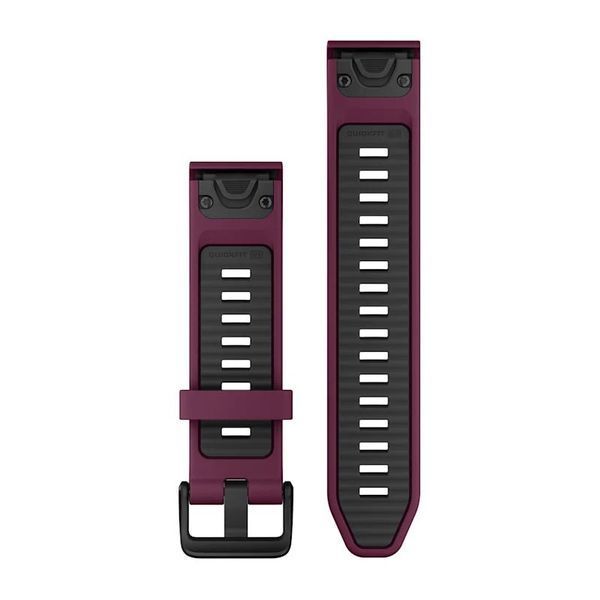 Ремінці для годинника Garmin QuickFit 20 силіконові мерло/графітові 010-13391-04 фото