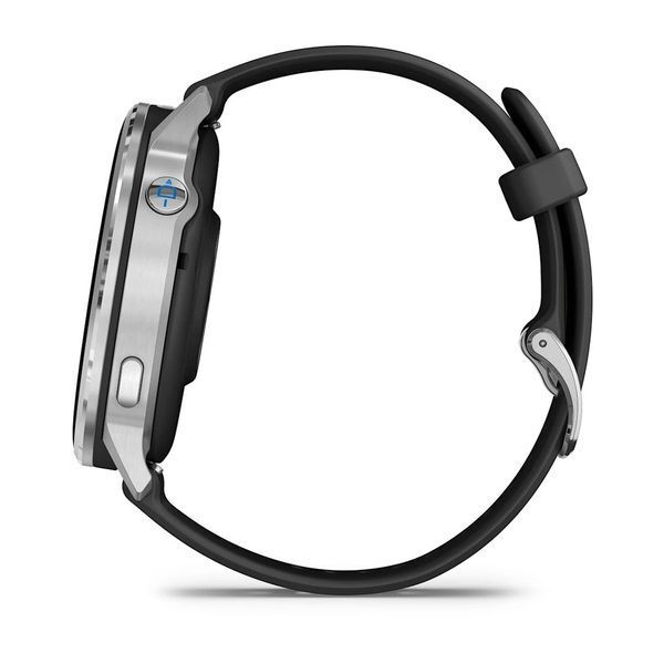 Смарт-годинник Garmin D2 Air X15 сріблястий з чорним силіконовим ремінцем 010-03014-50 фото
