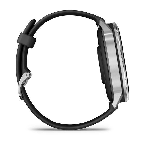 Смарт-годинник Garmin D2 Air X15 сріблястий з чорним силіконовим ремінцем 010-03014-50 фото