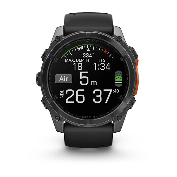 Смарт-годинник Garmin fenix 8 AMOLED (51 мм) сланцево-сірий/чорний 010-02905-00 фото