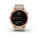 Смарт-часы Garmin fenix 7S Sapphire Solar розово-золотистые титановые с кожаным ремешком цвета известняка 010-02539-35 фото 2
