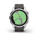 Смарт-часы Garmin fenix 7S Pro Solar Edition серебристые с ремешком графитового цвета 010-02776-01 фото 4