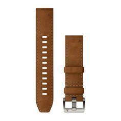Ремінці для годинника Garmin QuickFit 22 MARQ GEN2 Collection шкіряні/FKM, коричневі/чорні 010-13225-08 фото