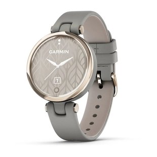 Смарт-часы Garmin Lily Classic с кремово-золотистым безелем, серым корпусом и итальянским кожаным ремешком 010-02384-B2 фото