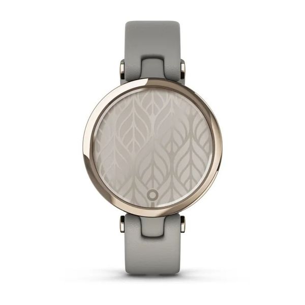 Смарт-часы Garmin Lily Classic с кремово-золотистым безелем, серым корпусом и итальянским кожаным ремешком 010-02384-B2 фото