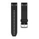 Ремешки для часов Garmin QuickFit 22 силиконовые, черные с серебристой фурнитурой 010-12500-00 фото 2
