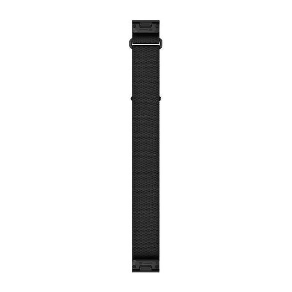 Ремінець для годинника Garmin QuickFit 22 тканинний ComfortFit чорний (довгий-L) 010-14500-02 фото