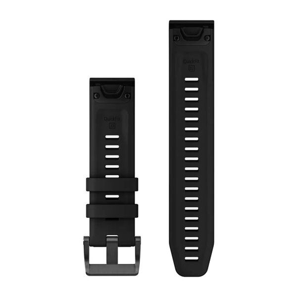 Ремінці для смарт-годинника Garmin QuickFit 22 силіконові, чорні (із 3 частин, для дайвінгу) 010-13113-02 фото
