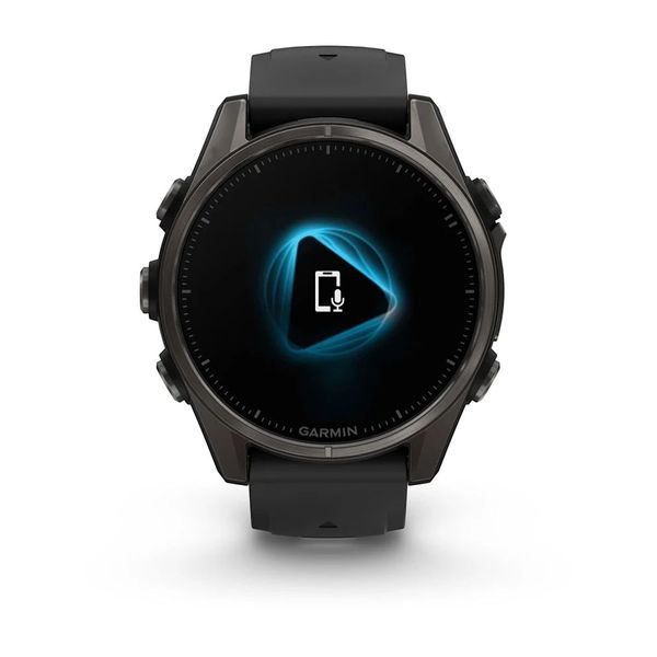 Смарт-часы Garmin fenix 8 AMOLED (43 мм) Sapphire карбоново-серый DLC титан черный/гравийно-серый 010-02903-21 фото