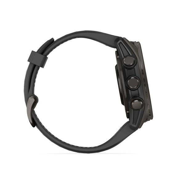 Смарт-часы Garmin fenix 8 AMOLED (43 мм) Sapphire карбоново-серый DLC титан черный/гравийно-серый 010-02903-21 фото