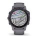 Смарт-часы Garmin fenix 6S Pro Solar Edition аметистово-стальные с серым замшевым ремешком 010-02409-15 фото 6