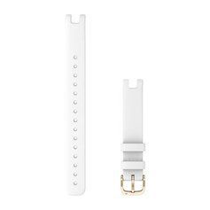 Ремешки для часов Garmin Lily из итальянской кожи (14 мм) белые с кремово-золотистой фурнитурой (большие) 010-13068-A6 фото