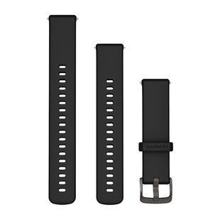 Быстросменные ремешки Garmin силиконовые (18 мм) черные 010-13406-02 фото