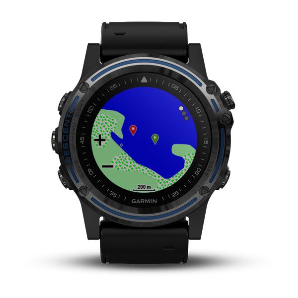 Смарт-часы Garmin Descent Mk1 титановые с силиконовым ремешком 010-01760-12 фото