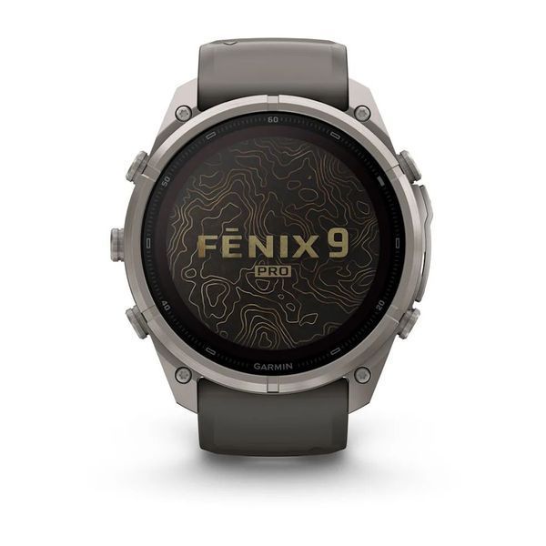 Смарт-годинник Garmin fenix 9 Pro Solar (51 мм) inReach титан гравійно-сірий/сріблясто-сірий 010-04339-01 фото