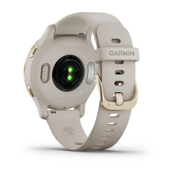 Смарт-часы Garmin Venu 2S светло-песочные с золотистым безелем 010-02429-11 фото