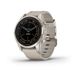 Смарт-годинник Garmin fenix 7S Pro Sapphire Solar Edition ніжно-золотистий зі шкіряним ремінцем кольору вапняка 010-02776-30 фото