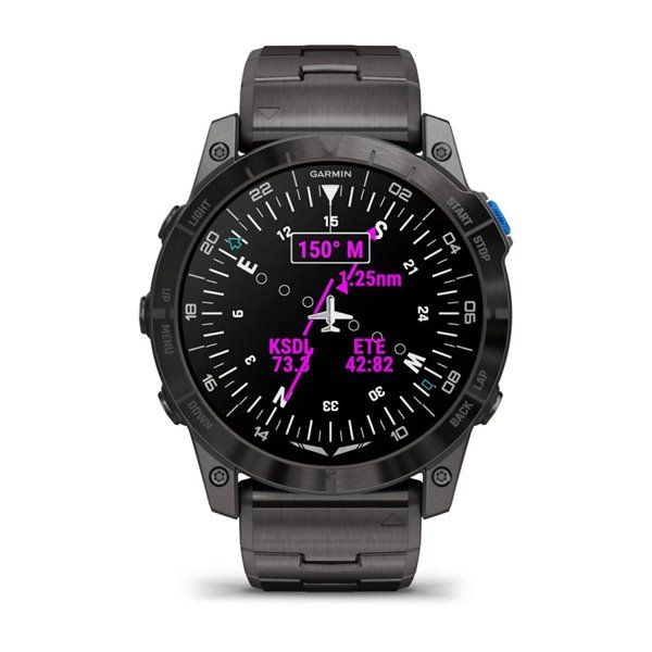 Смарт-часы Garmin D2 Mach 1 Pro с титановым браслетом 010-02804-81 фото