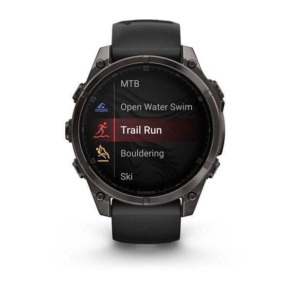 Смарт-часы Garmin fenix 8 AMOLED (47 мм) Sapphire карбоново-серый DLC титан черный/гравийно-серый  010-02904-21 фото