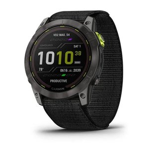 Смарт-годинник Garmin Enduro 2 з чорним нейлоновим ремінцем 010-02754-01 фото