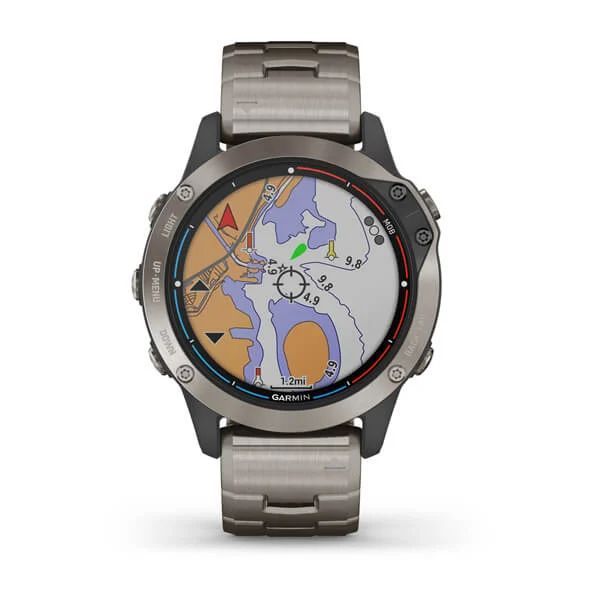Смарт-часы Garmin quatix 6 Titanium 010-02158-95 фото