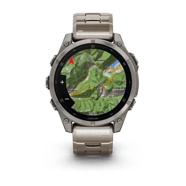 Смарт-годинник Garmin fenix 8 AMOLED (47 мм) Sapphire титан з титановим ремінцем 010-02904-40 фото