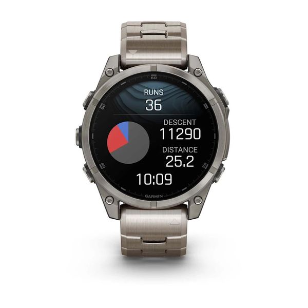 Смарт-годинник Garmin fenix 8 AMOLED (47 мм) Sapphire титан з титановим ремінцем 010-02904-40 фото