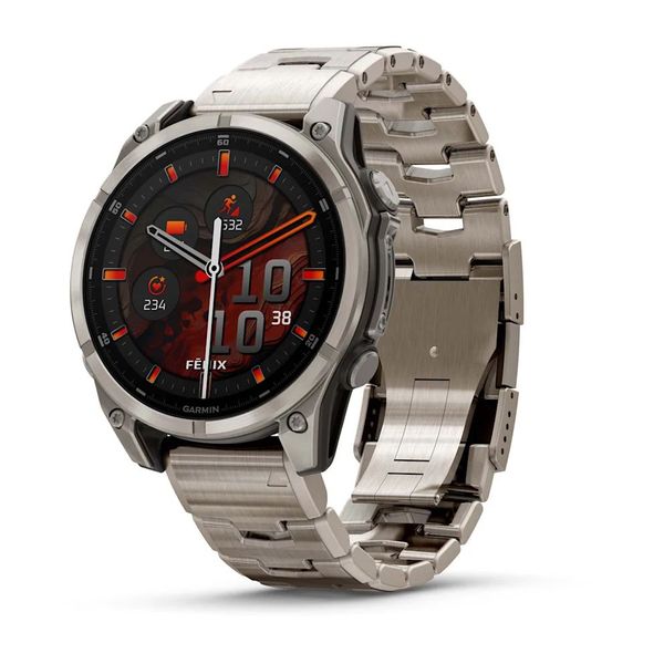 Смарт-часы Garmin fenix 8 AMOLED (47 мм) Sapphire титан з титановым ремешком 010-02904-40 фото