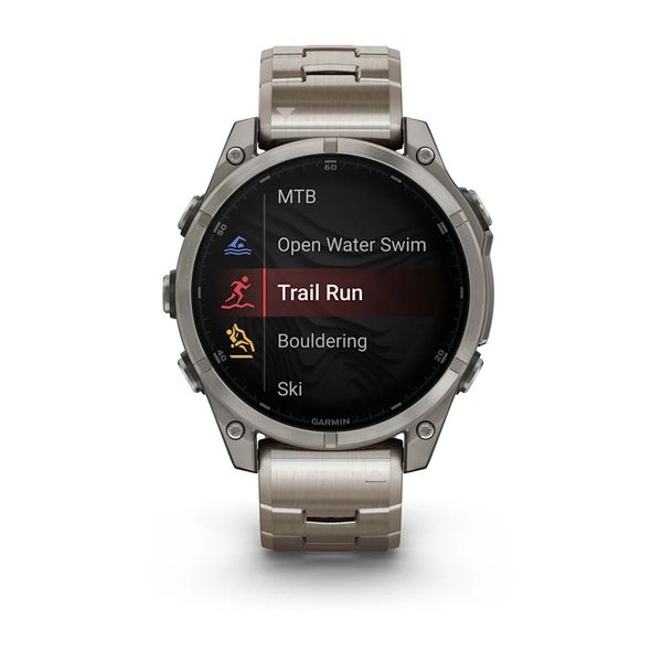 Смарт-годинник Garmin fenix 8 AMOLED (47 мм) Sapphire титан з титановим ремінцем 010-02904-40 фото