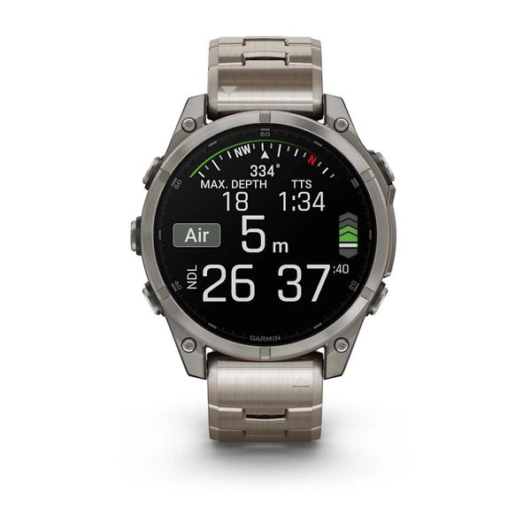 Смарт-часы Garmin fenix 8 AMOLED (47 мм) Sapphire титан з титановым ремешком 010-02904-40 фото