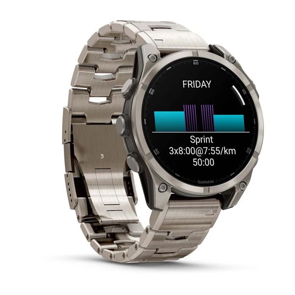 Смарт-часы Garmin fenix 8 AMOLED (47 мм) Sapphire титан з титановым ремешком 010-02904-40 фото