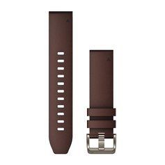 Ремінці для годинника Garmin QuickFit 22 шкіряні, оксфордські коричневі 010-13123-10 фото