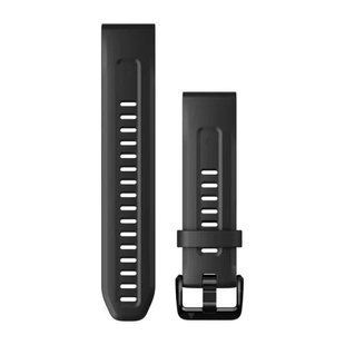Ремешки для часов Garmin QuickFit 20 силиконовые черные 010-13102-00 фото