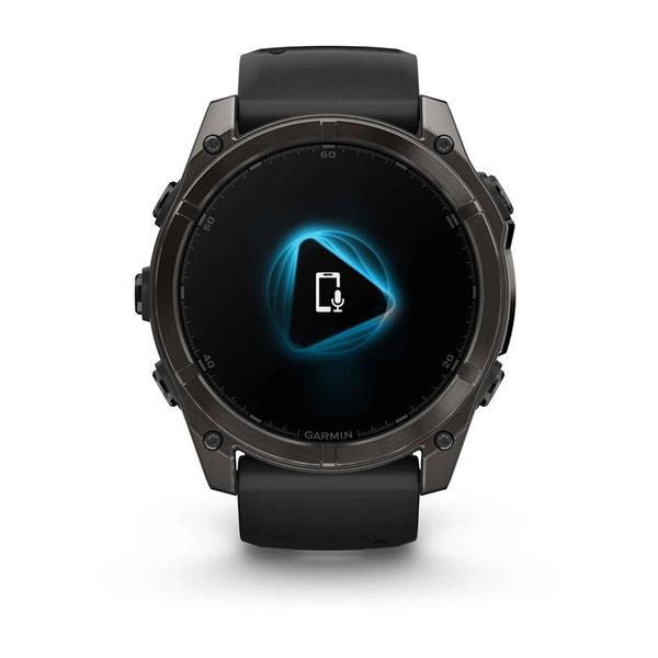 Смарт-годинник Garmin fenix 8 AMOLED (51 мм) Sapphire карбоново-сірий DLC чорний/гравійно-сірий 010-02905-21 фото