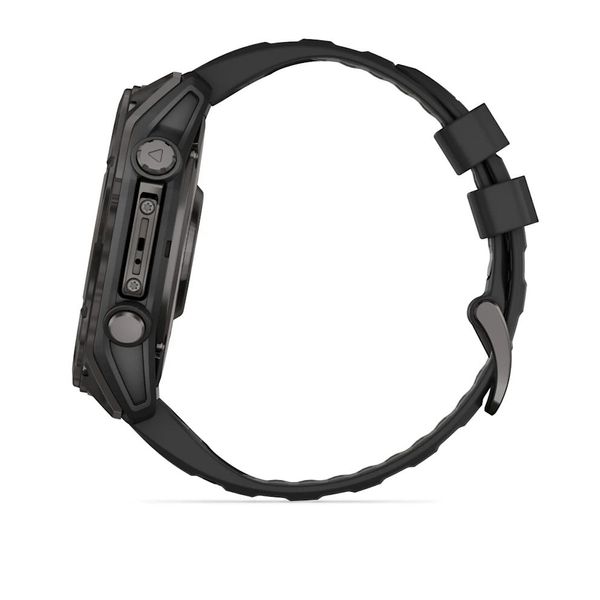 Смарт-часы Garmin fenix 8 AMOLED (51 мм) Sapphire карбоново-серый DLC черный/гравийно-серый 010-02905-21 фото