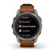 Смарт-часы Garmin fenix 7 Pro Sapphire Solar Edition титановые с каштановым кожаным ремешком 010-02777-30 фото 11