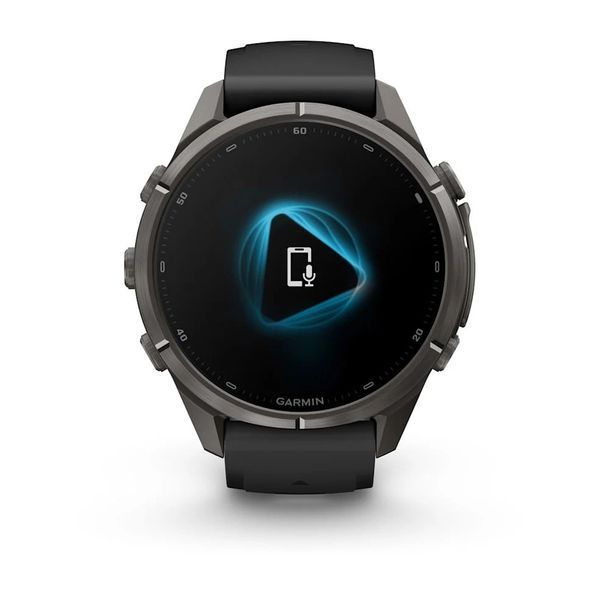 Смарт-годинник Garmin fenix 9 Pro (43 мм) inReach карбоново-сірий DLC титан чорний/гравійно-сірий 010-04335-11 фото